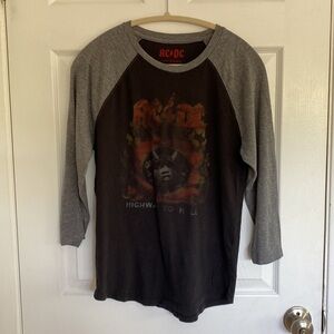 AC DC band shirt.